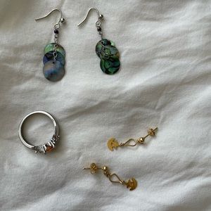 Vintage earrings and ring